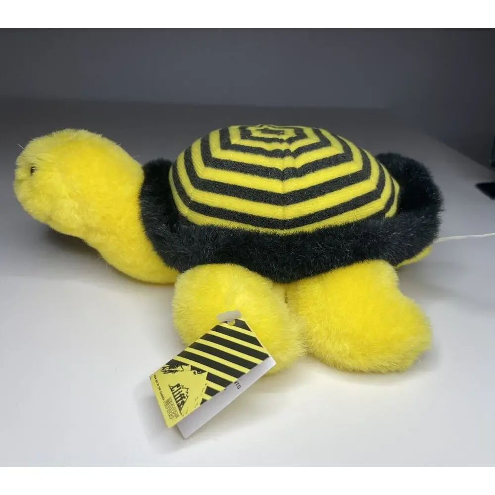 Vintage Applause Cliffs Notes Turtle Plush 8” Yellow Black With Tags